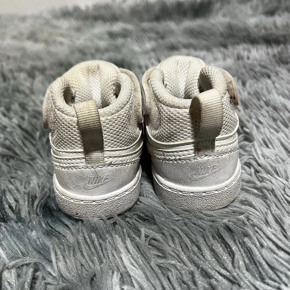 Nike Toddler Court Borough Mid 2 Sneaker White CD7784-100 Size 3C